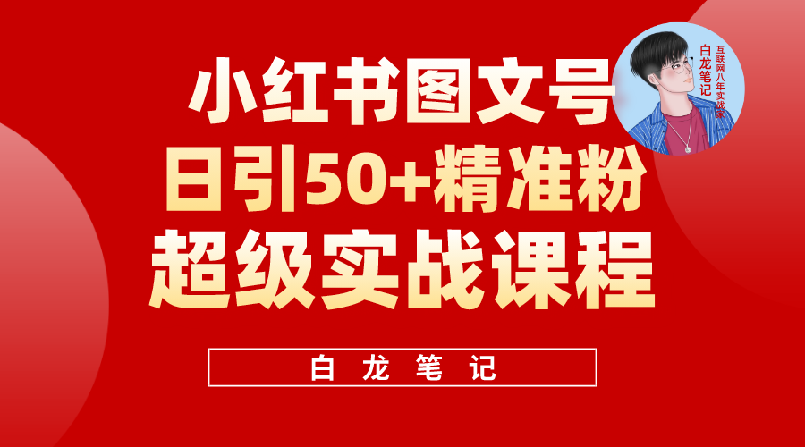 小红书图文号日引50+精准流量，超级实战的小红书引流课，非常适合新手-有术宝库