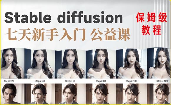 【AI训练营】全网第一个系统的stable diffusion基础课，新手入门必看-有术宝库